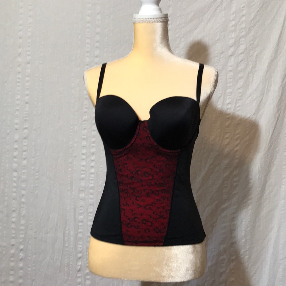 Black/Red Bustier.
